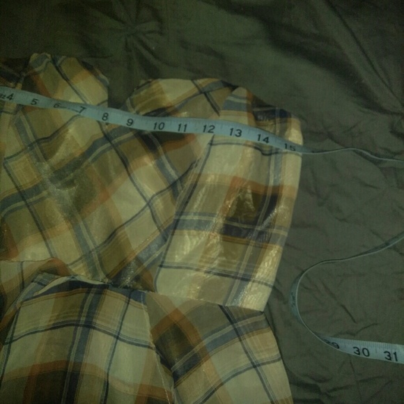 CLEARANCE‼️Mustard Seed Plaid Corset Dress - Picture 5 of 7